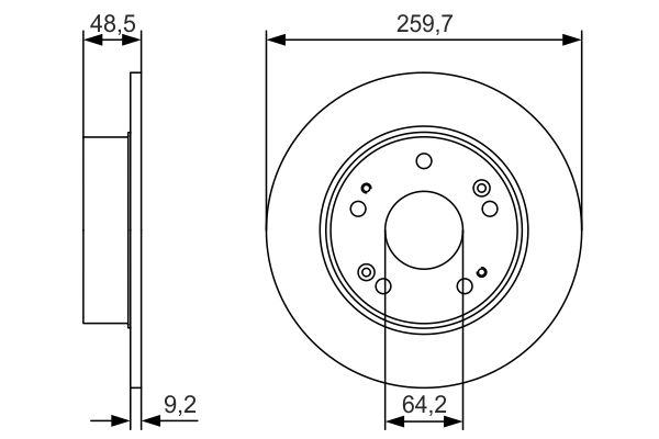 BOSCH 0 986 479 T81 - Bremsscheibe