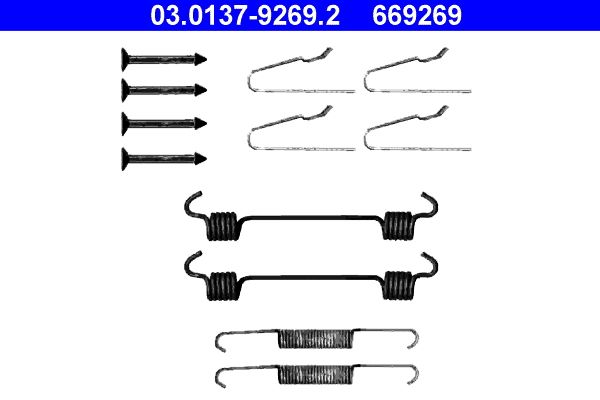 ATE 03.0137-9269.2 - Zubehörsatz, Feststellbremsbacken