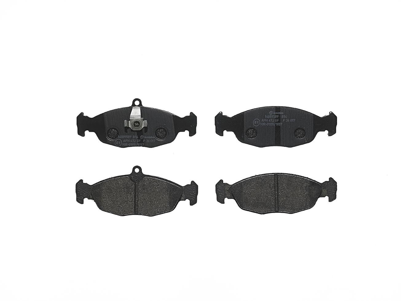 BREMBO P 36 017 - Bremsbelagsatz, Scheibenbremse
