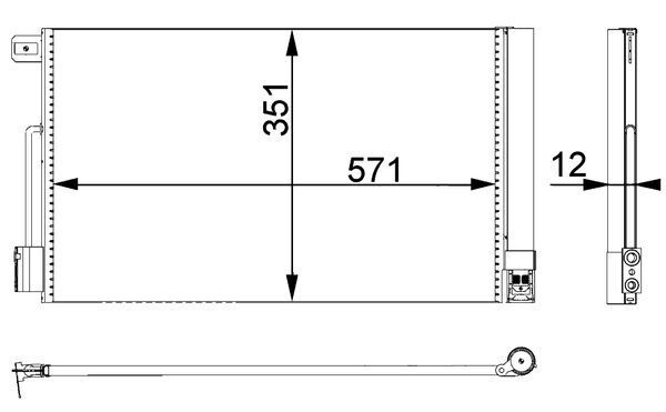 MAHLE AC 367 000P - Kondensator, Klimaanlage