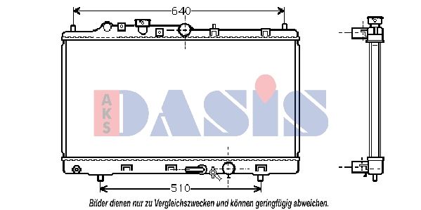 AKS DASIS 110027N - Kühler, Motorkühlung