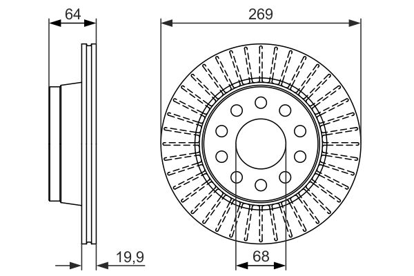 BOSCH 0 986 479 689 - Bremsscheibe