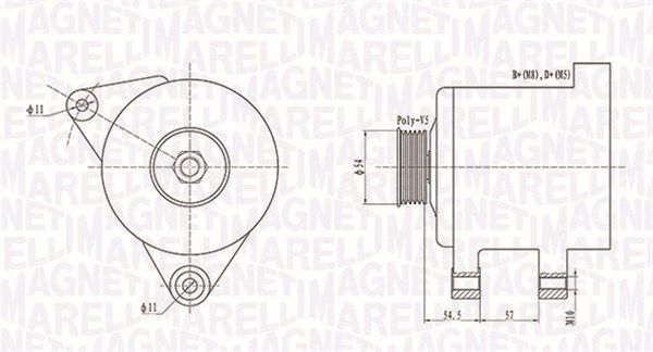 MAGNETI MARELLI 063731747010 - Generator