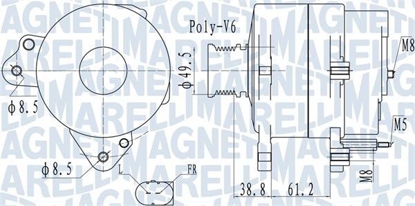 MAGNETI MARELLI 063732137010 - Generator
