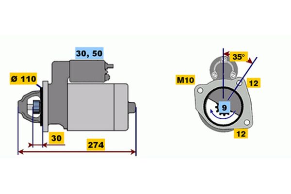 BOSCH 0 001 218 174 - Starter