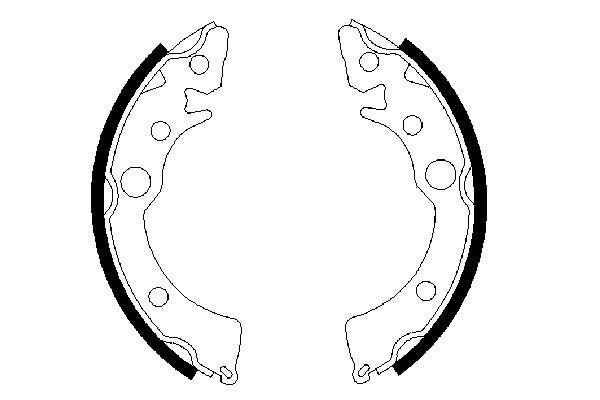 BOSCH 0 986 487 233 - Bremsbackensatz