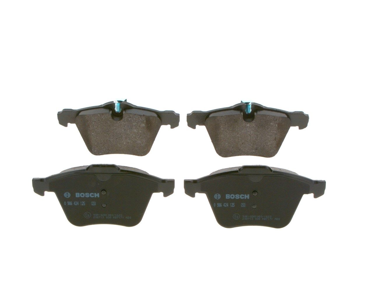 BOSCH 0 986 424 125 - Bremsbelagsatz, Scheibenbremse