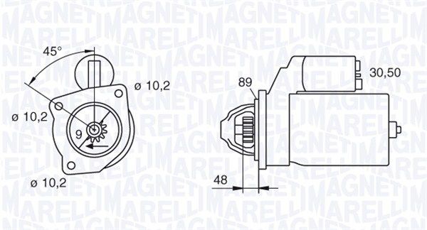 MAGNETI MARELLI 063206834010 - Starter