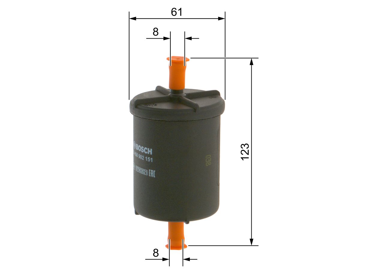 BOSCH 0 450 902 151 - Kraftstofffilter
