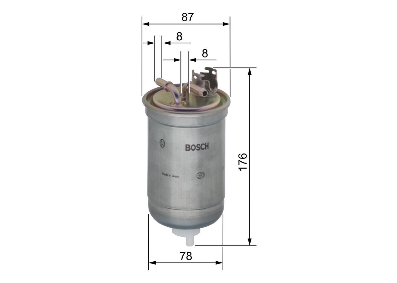 BOSCH 0 450 906 267 - Kraftstofffilter