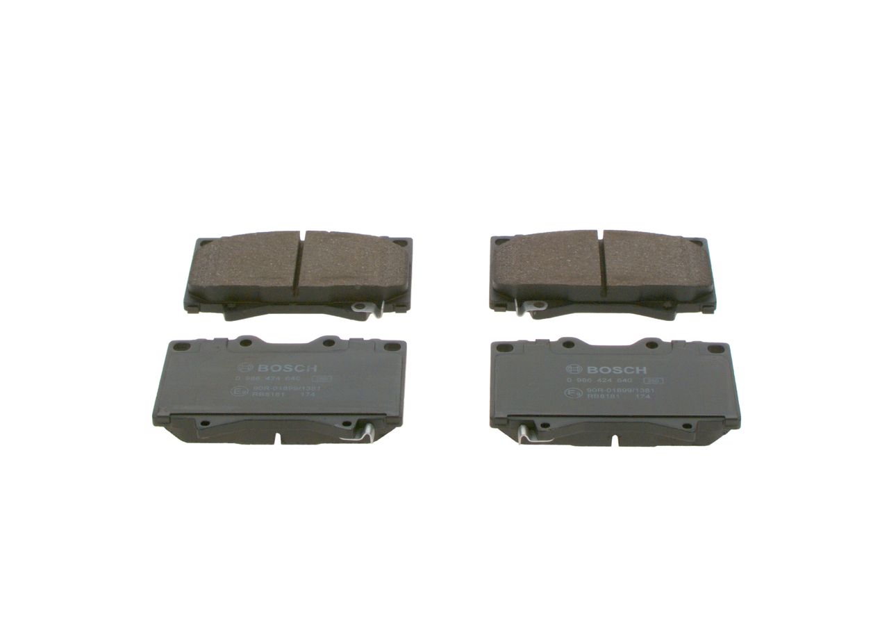 BOSCH 0 986 424 640 - Bremsbelagsatz, Scheibenbremse