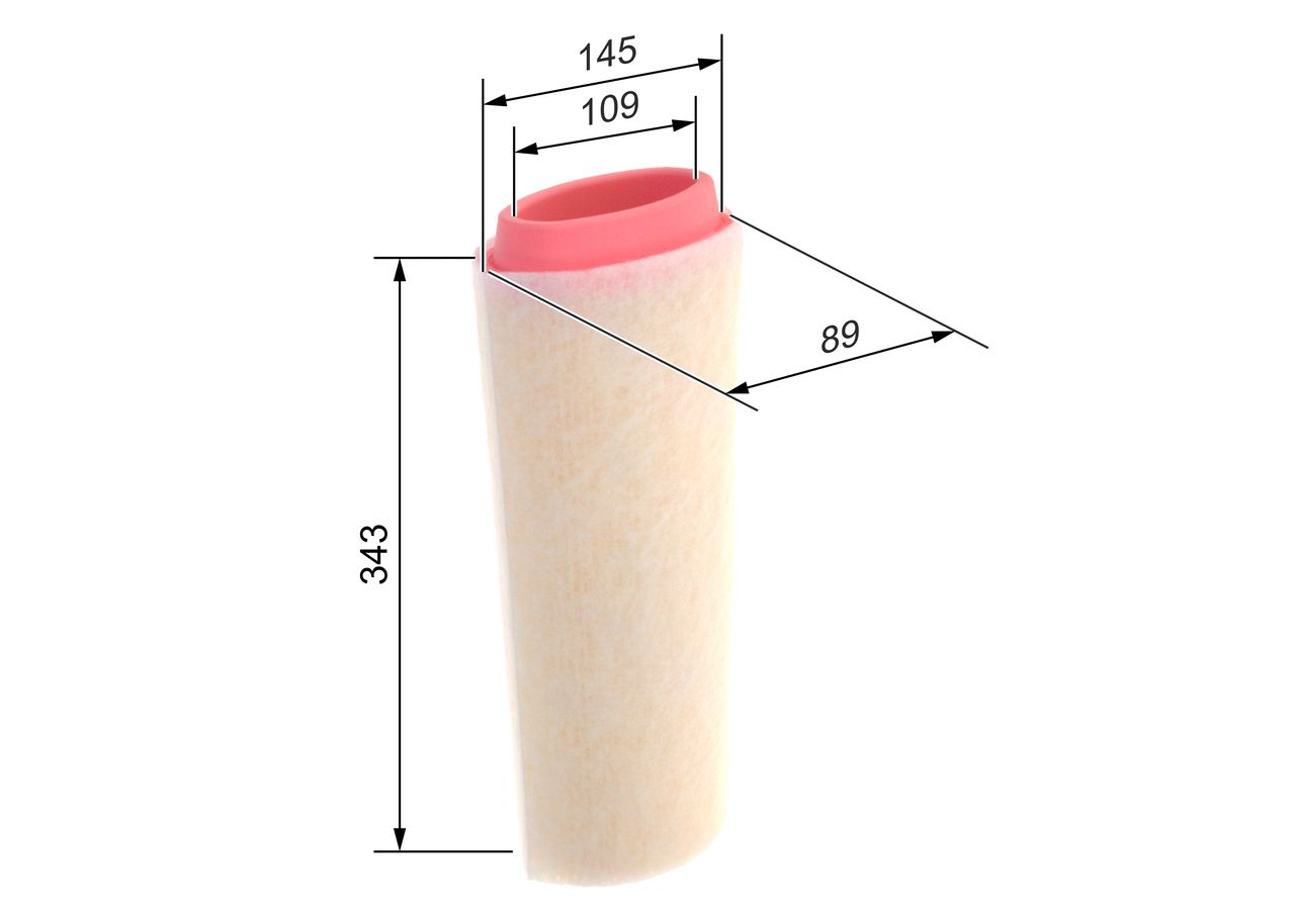 BOSCH 1 457 433 588 - Luftfilter