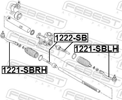 FEBEST 1221-SBLH - Spurstangenkopf