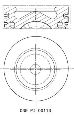 MAHLE 039 PI 00113 000 - Kolben