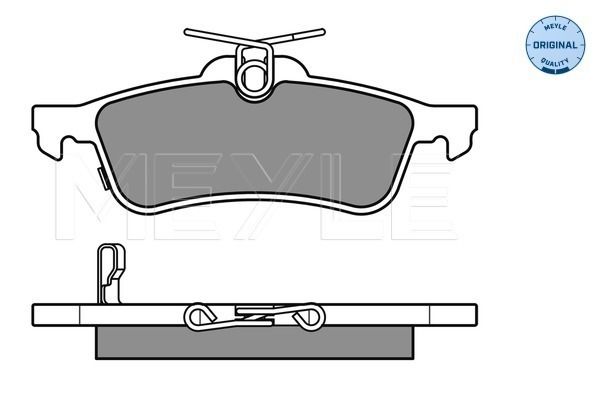MEYLE 025 245 7415/W - Bremsbelagsatz, Scheibenbremse