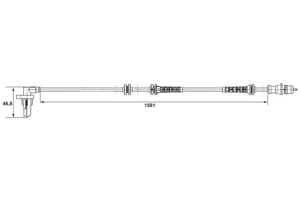 BOSCH 0 265 007 528 - Sensor, Raddrehzahl