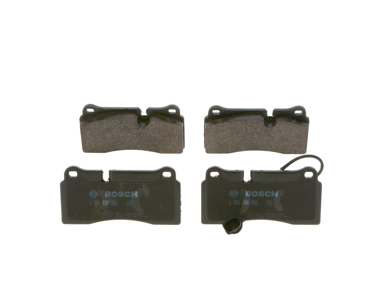 BOSCH 0 986 494 956 - Bremsbelagsatz, Scheibenbremse