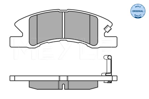 MEYLE 025 242 2914/W - Bremsbelagsatz, Scheibenbremse