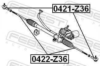 FEBEST 0421-Z36 - Spurstangenkopf