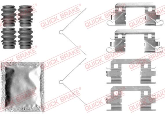QUICK BRAKE 109-1811 - Zubehörsatz, Scheibenbremsbelag