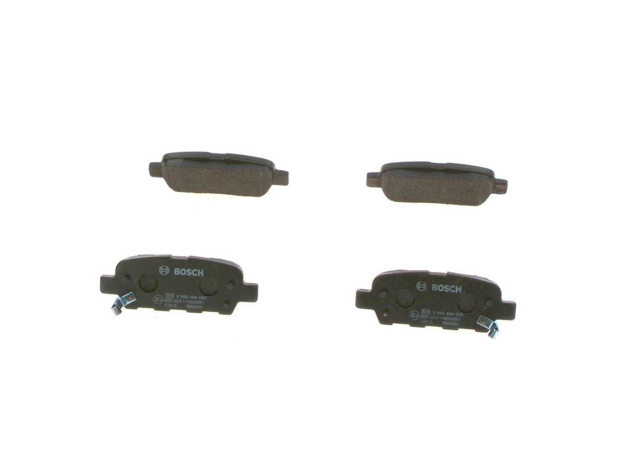 BOSCH 0 986 494 090 - Bremsbelagsatz, Scheibenbremse