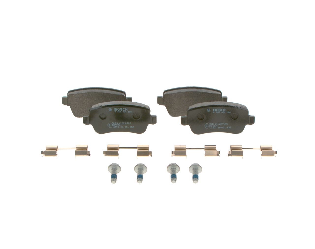 BOSCH 0 986 494 126 - Bremsbelagsatz, Scheibenbremse