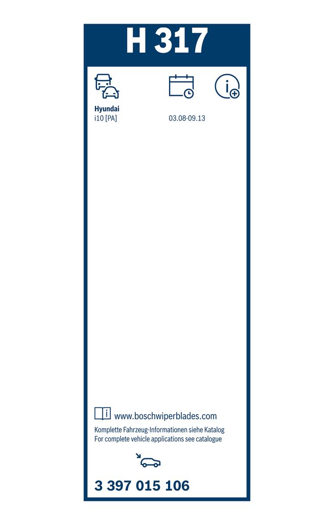 BOSCH 3 397 015 106 - Wischblatt