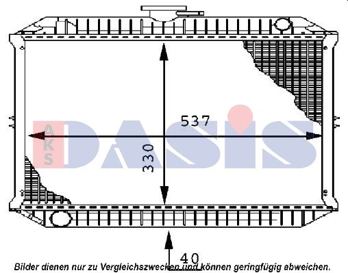 AKS DASIS 071050N - Kühler, Motorkühlung