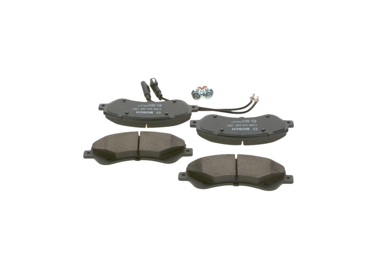 BOSCH 0 986 494 236 - Bremsbelagsatz, Scheibenbremse