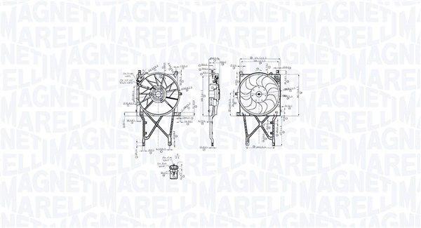 MAGNETI MARELLI 069422863010 - Lüfter, Motorkühlung