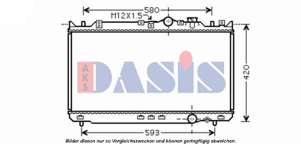 AKS DASIS 110055N - Kühler, Motorkühlung