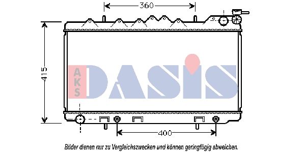 AKS DASIS 070033N - Kühler, Motorkühlung
