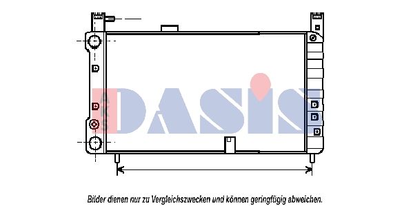 AKS DASIS 080220N - Kühler, Motorkühlung