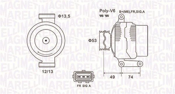 MAGNETI MARELLI 063731635010 - Generator