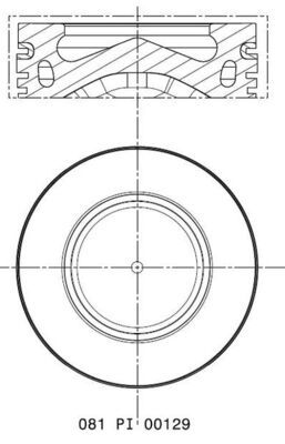 MAHLE 081 PI 00129 000 - Kolben