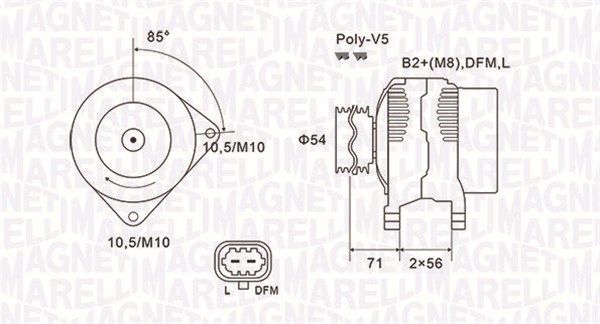 MAGNETI MARELLI 063731973010 - Generator