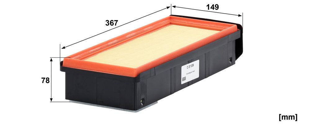 MANN-FILTER C 37 009 - Luftfilter
