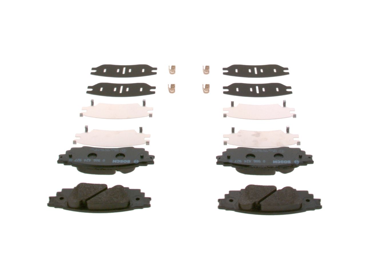 BOSCH 0 986 424 927 - Bremsbelagsatz, Scheibenbremse