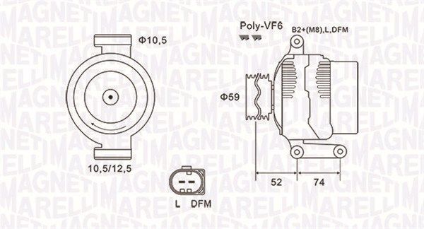 MAGNETI MARELLI 063731928010 - Generator