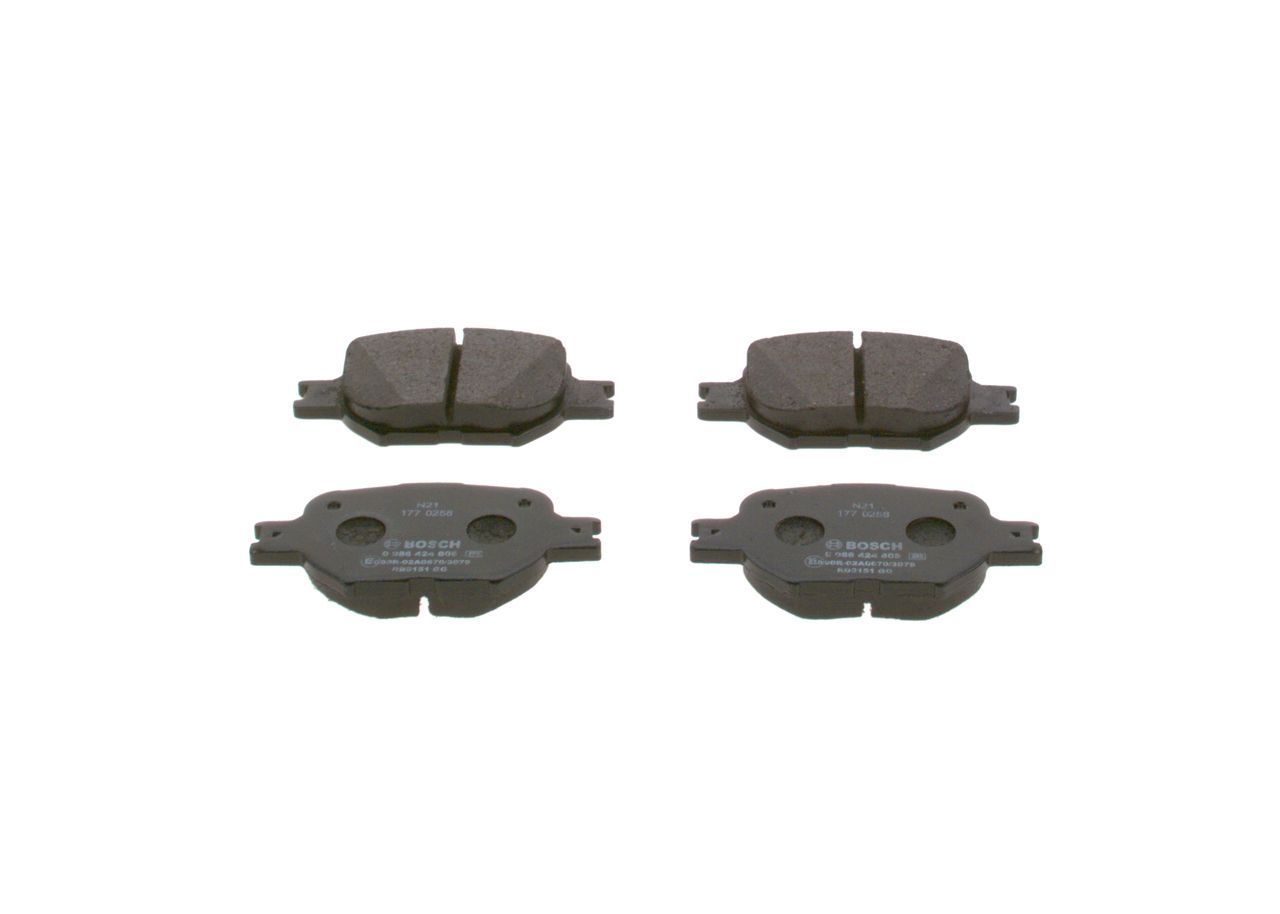 BOSCH 0 986 424 808 - Bremsbelagsatz, Scheibenbremse