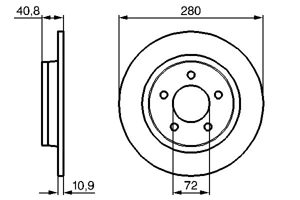 BOSCH 0 986 479 181 - Bremsscheibe