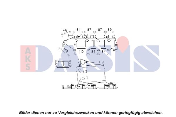 AKS DASIS 047033N - Ladeluftkühler
