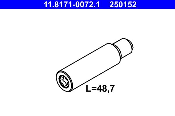ATE 11.8171-0072.1 - Führungsbolzen, Bremssattel