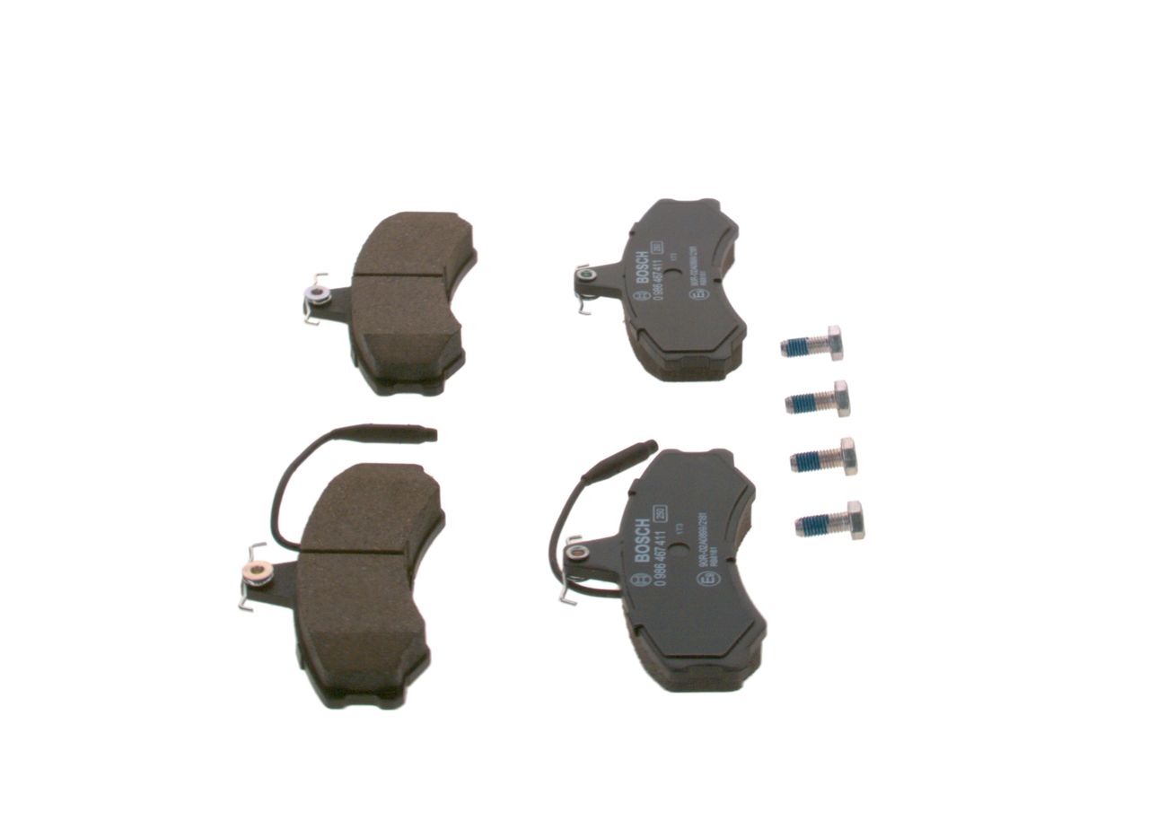 BOSCH 0 986 467 411 - Bremsbelagsatz, Scheibenbremse