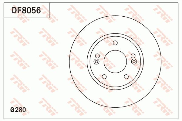 TRW DF8056 - Bremsscheibe