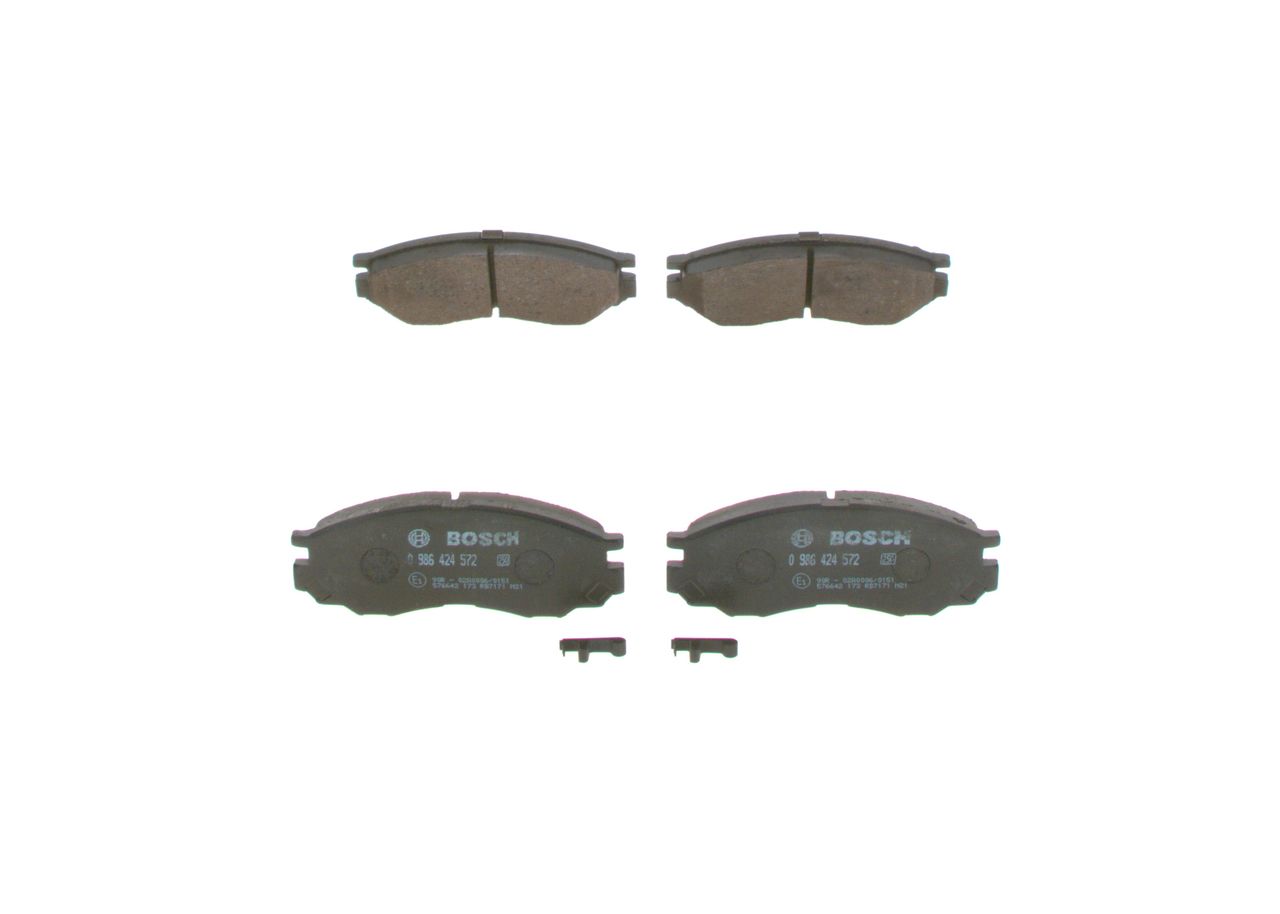 BOSCH 0 986 424 572 - Bremsbelagsatz, Scheibenbremse