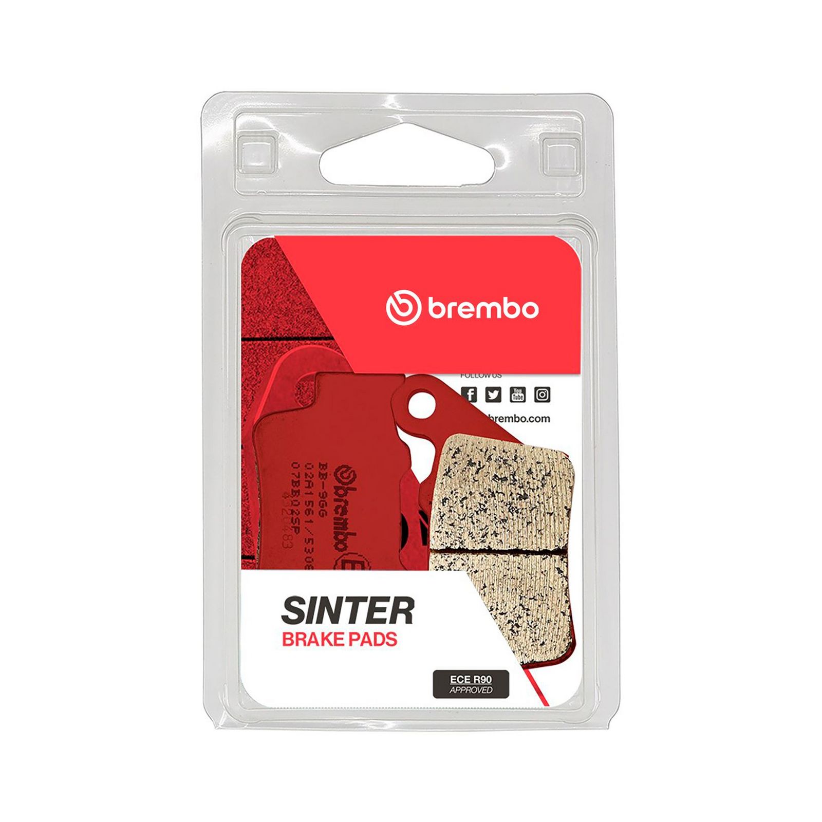 BREMBO 07BB02SP - Bremsbelagsatz, Scheibenbremse