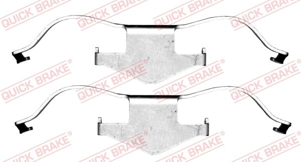 QUICK BRAKE 109-1659 - Zubehörsatz, Scheibenbremsbelag