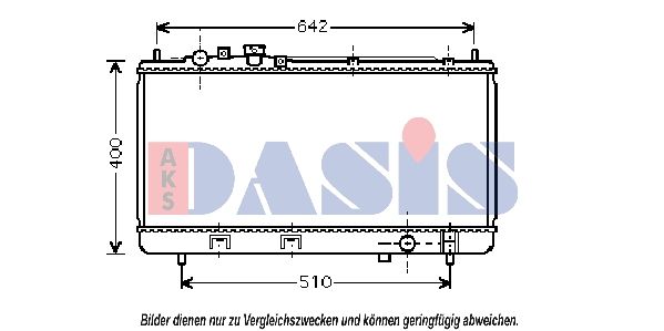 AKS DASIS 110045N - Kühler, Motorkühlung