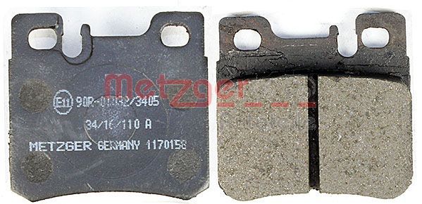 METZGER AUTOTEILE 1170158 - Bremsbelagsatz, Scheibenbremse